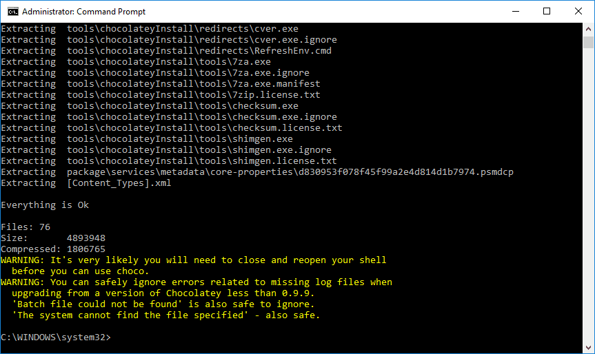 Instalando Chocolatey como administrador