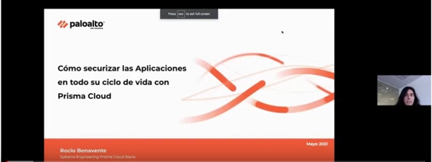 Spainclouds Summit 2021- Integrando la seguridad en todo el ciclo de vida de las aplicaciones, Rocio Benavente Canada, Palo Alto Networks